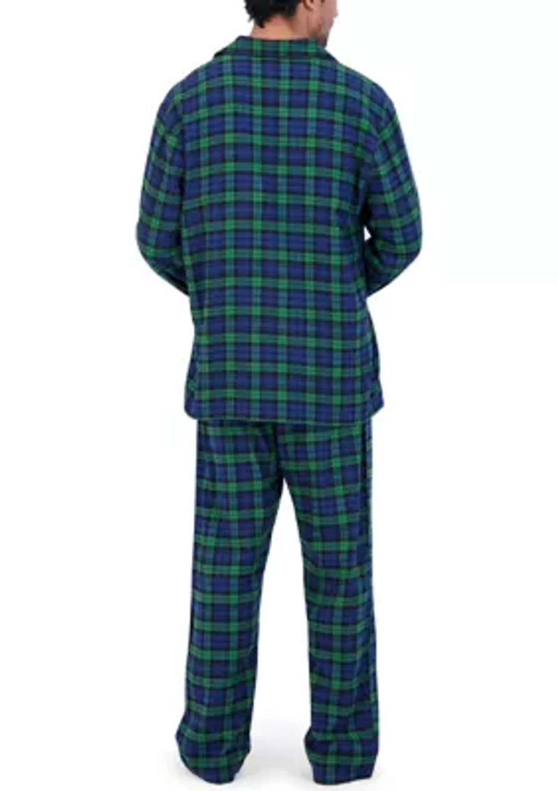 Hanes Men's Flannel Pajama Set