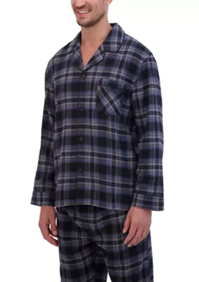 Hanes Men's Flannel Pajama Set