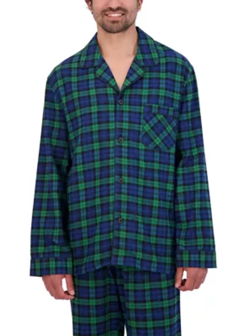 Hanes Men's Flannel Pajama Set