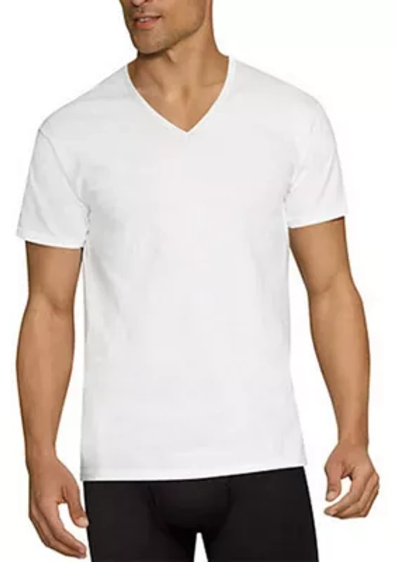 Hanes Men's 5-Pack Tall V-Neck Shirts