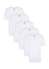 Hanes Men's 5-Pack Tall V-Neck Shirts