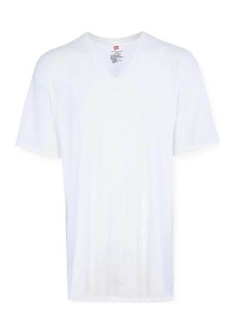 Hanes Men's 5-Pack Tall V-Neck Shirts