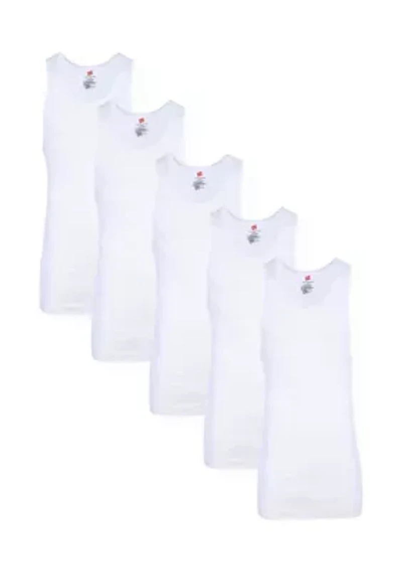 Hanes Men's 5-Pack Tall A-Shirts