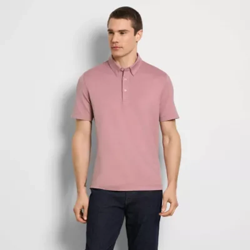 Twill Polo Short Sleeve Shirt