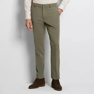 Straight Fit Cotton Fine Stripe  Pants