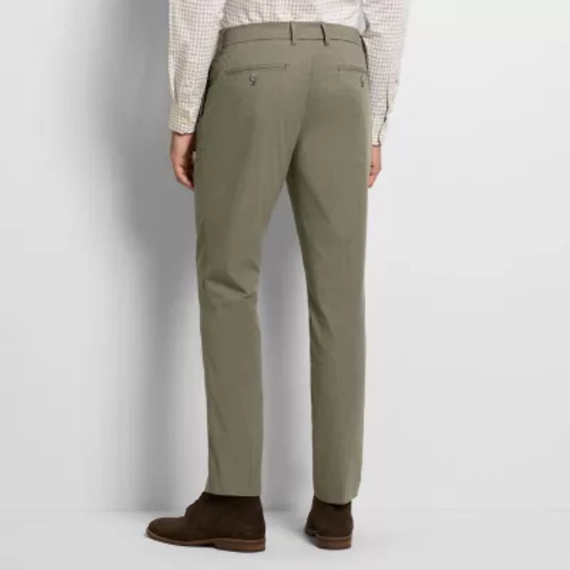 Straight Fit Cotton Fine Stripe  Pants