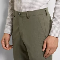 Straight Fit Cotton Fine Stripe  Pants