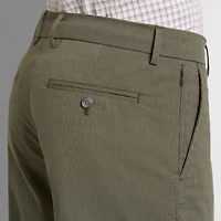 Straight Fit Cotton Fine Stripe  Pants