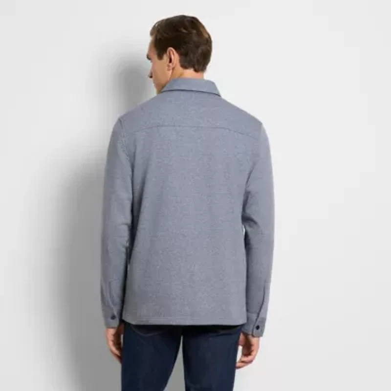 Long Sleeve Twill Fleece Knit Shacket