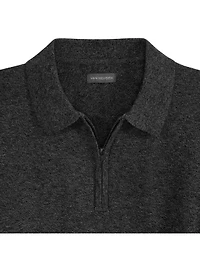 Smart Temp Marled Zip Polo