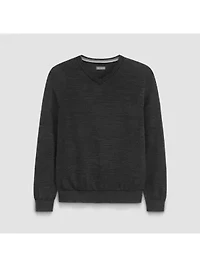 Essential End On Stripe LS V Neck Sweater