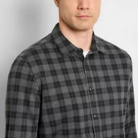 Performance Knit Coat Front Plaid