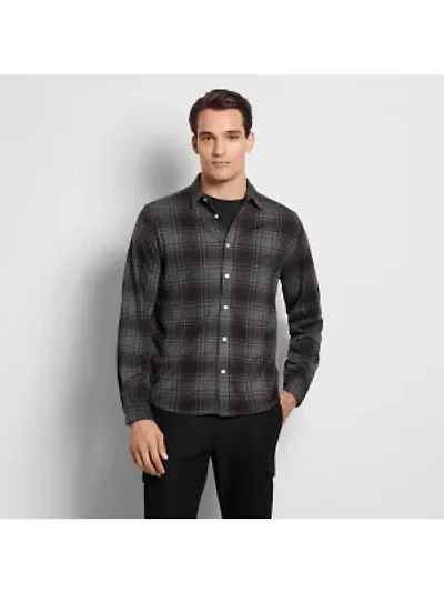 Performance Knit Coat Front LS Tartan