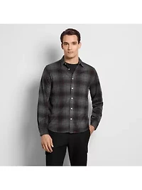 Performance Knit Coat Front LS Tartan