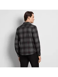 Performance Knit Coat Front LS Tartan