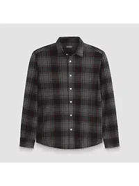 Performance Knit Coat Front LS Tartan