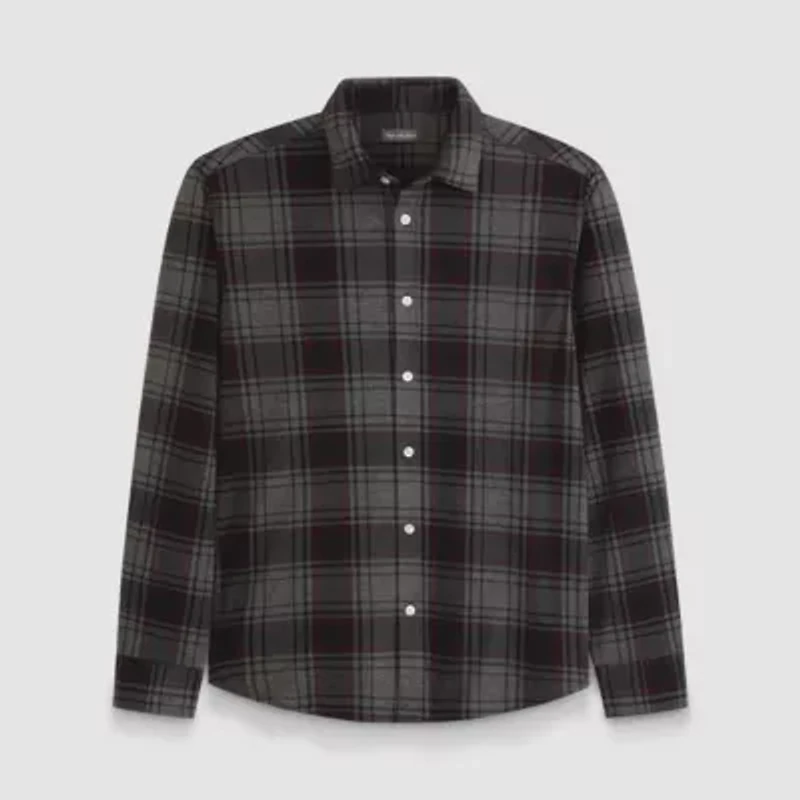 Performance Knit Coat Front LS Tartan