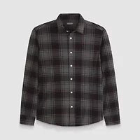 Performance Knit Coat Front LS Tartan