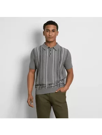 Smart Temp Sweater Stripe Polo