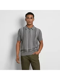 Smart Temp Sweater Stripe Polo