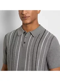 Smart Temp Sweater Stripe Polo