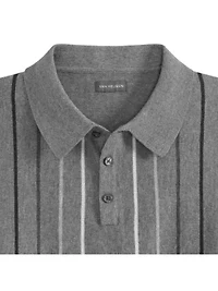 Smart Temp Sweater Stripe Polo