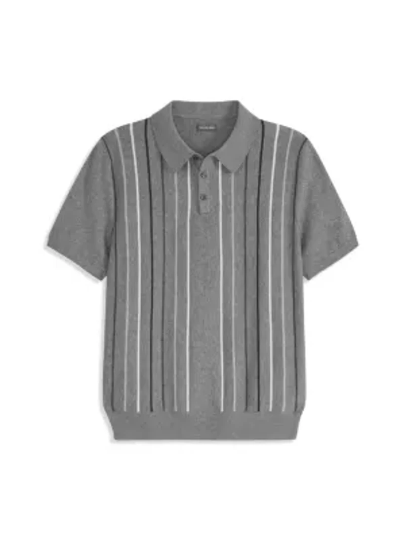 Smart Temp Sweater Stripe Polo