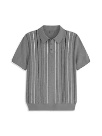 Smart Temp Sweater Stripe Polo