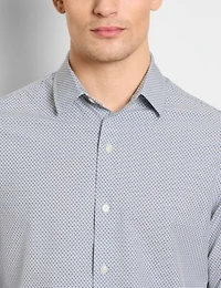 ALL WAY STRETCH PRINTED LONG SLEEVE SHIRT