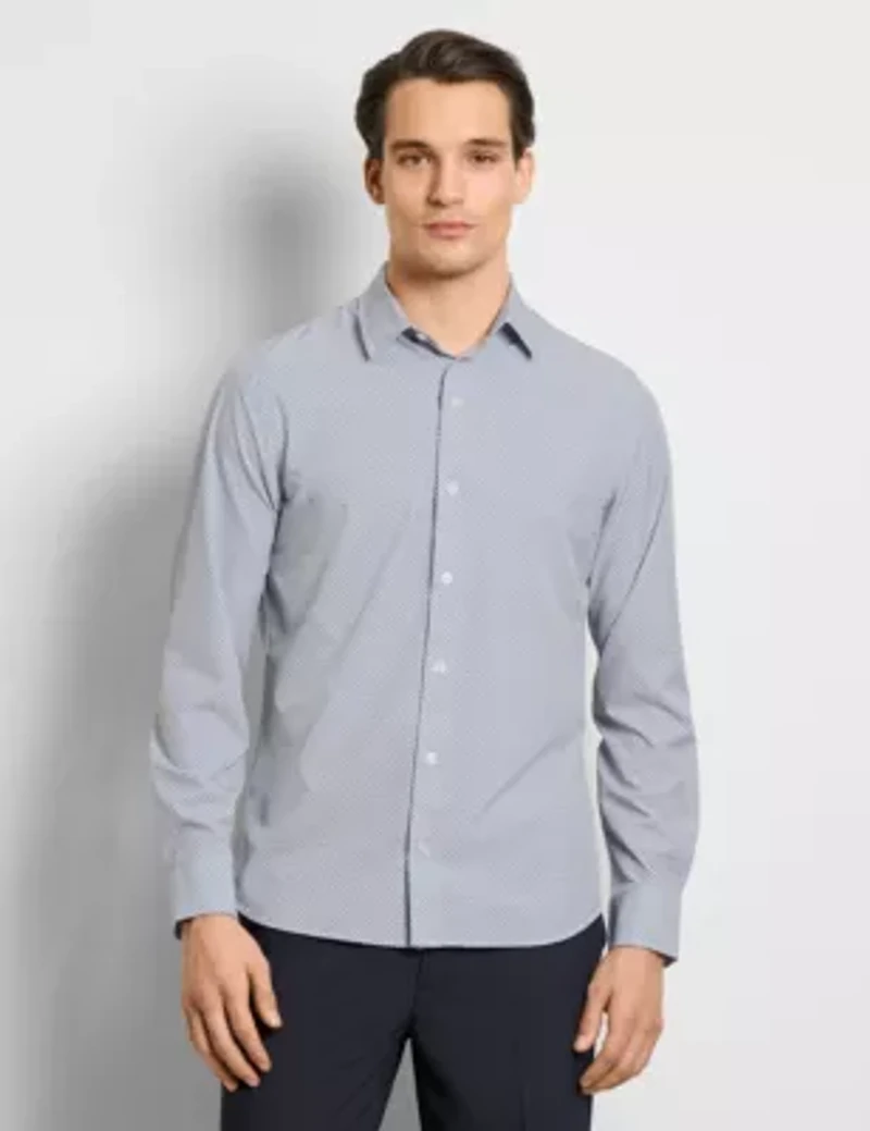 ALL WAY STRETCH PRINTED LONG SLEEVE SHIRT