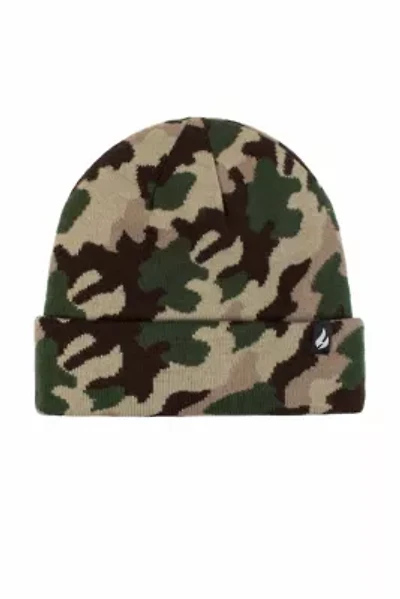 Gunner Camouflage Knit Roll Up Hat