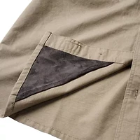 Men's Lucky Brand Workwear Short Sleeve Solid Cotton Slub Canvas Workshirt