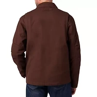 Men's Lucky Brand Workwear Full Zip Canvas Chore Jacket with Quilted Lining