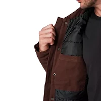 Men's Lucky Brand Workwear Full Zip Canvas Chore Jacket with Quilted Lining