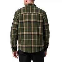 Men's Lucky Brand Workwear Full Zip Hooded Canvas Chore Coat with Sherpa Lining