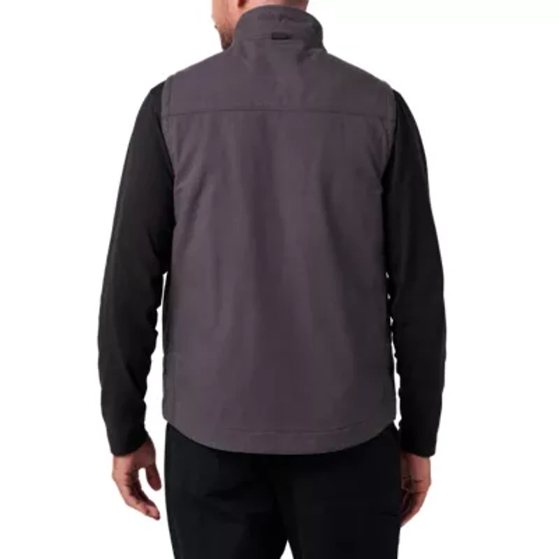 Men's Lucky Brand Workwear Full Zip Canvas Vest with Plaid Flannel Lining