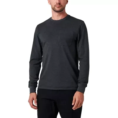 Men's Lucky Brand Workwear Long Sleeve Performance Textured Knit Pocket T-Shirt