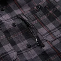 Men's Lucky Brand Workwear Long Sleeve Harvest Yarn Dyed Plaid Flannel Workshirt