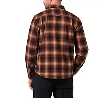 Men's Lucky Brand Workwear Long Sleeve River Yarn Dyed Plaid Flannel Workshirt