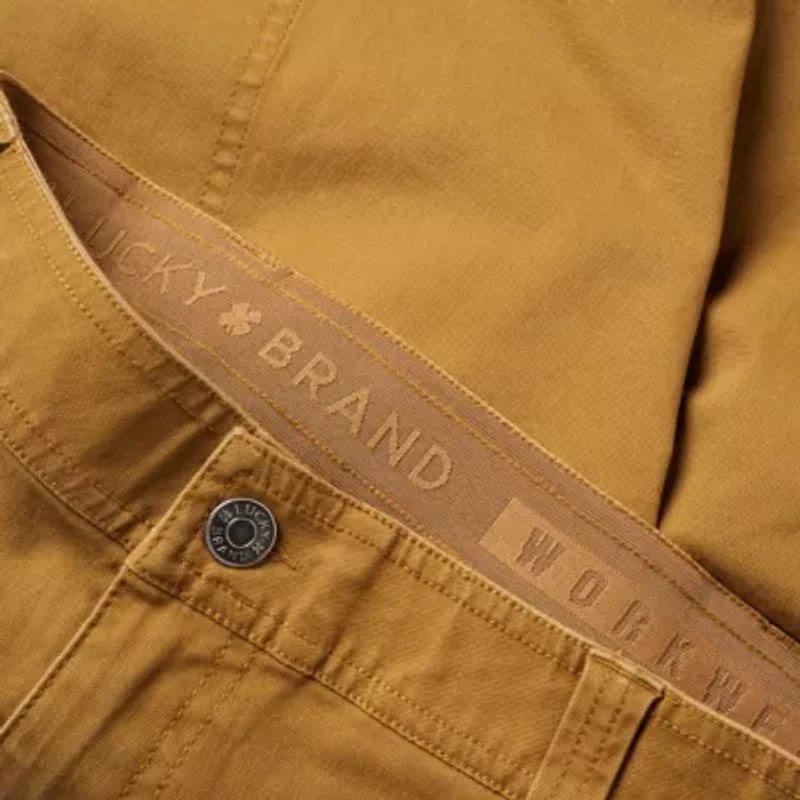 Men's Lucky Brand Workwear Dbl Front Panel Canvas Short with Comfort Waist