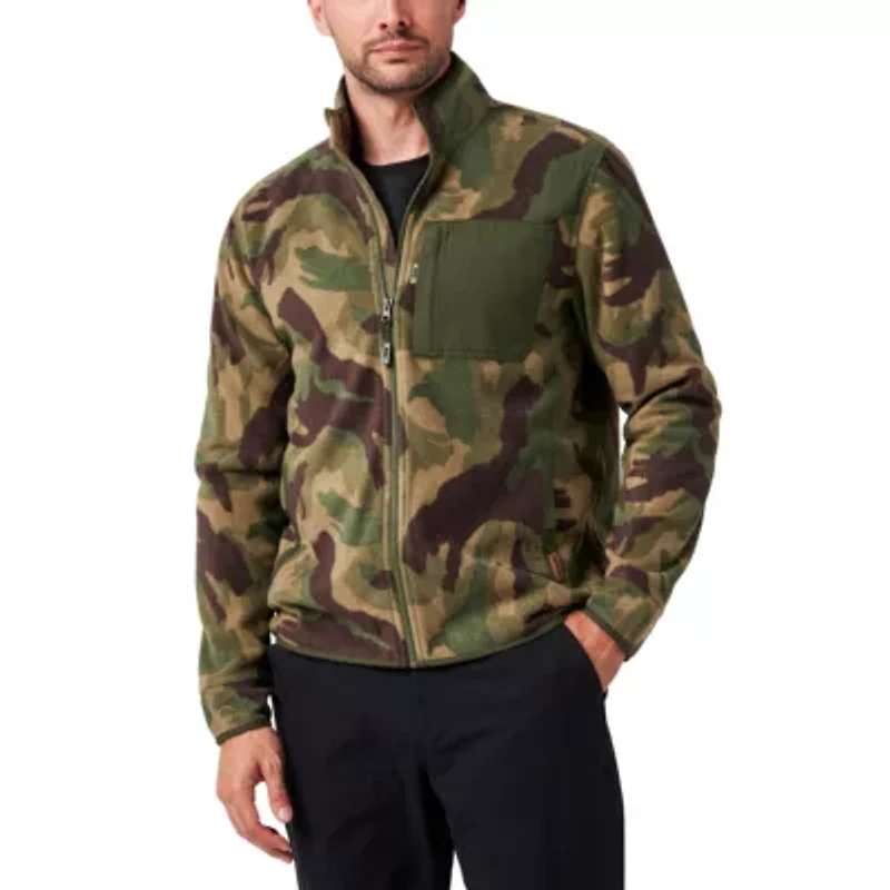 Men's Lucky Brand Workwear Full Zip Camo Polar Fleece Jacket