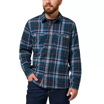 Men's Long Sleeve Yarn Dyed Everglades Plaid Flannel Work Shirt