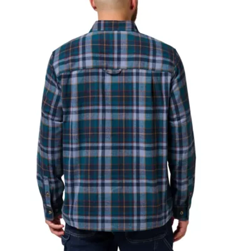 Men's Long Sleeve Yarn Dyed Everglades Plaid Flannel Work Shirt