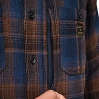 Men's Long Sleeve Yarn Dyed Rainier Plaid Flannel Work Shirt