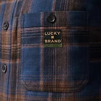 Men's Long Sleeve Yarn Dyed Rainier Plaid Flannel Work Shirt