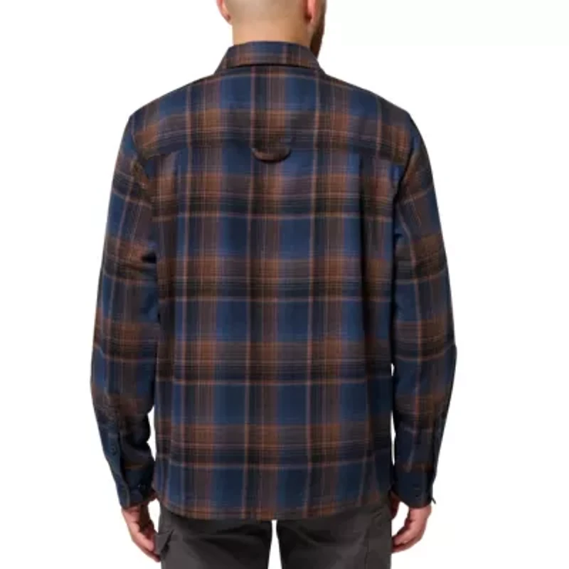 Men's Long Sleeve Yarn Dyed Rainier Plaid Flannel Work Shirt
