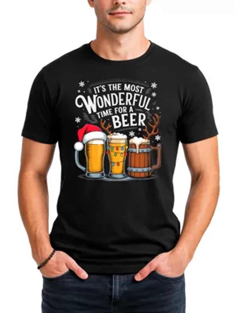 It's The Most Wonderful Time For a Beer Christmas Tee