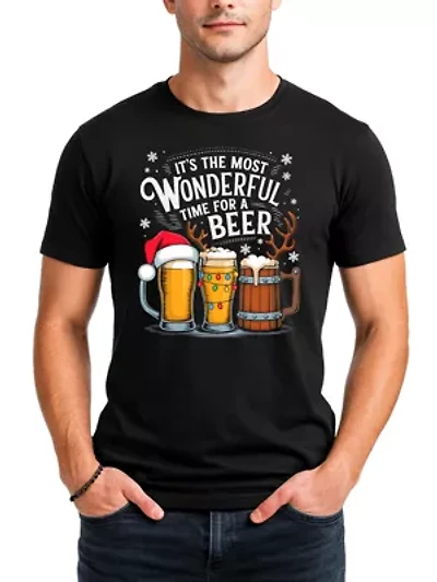 It's The Most Wonderful Time For a Beer Christmas Tee