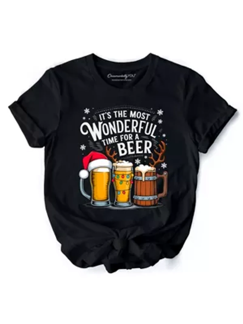 It's The Most Wonderful Time For a Beer Christmas Tee