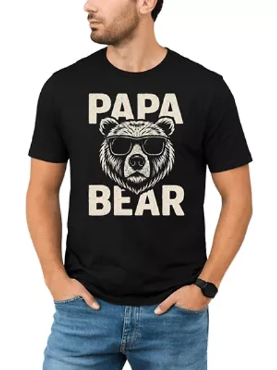 Papa Bear Vintage Tee for Cool Dads